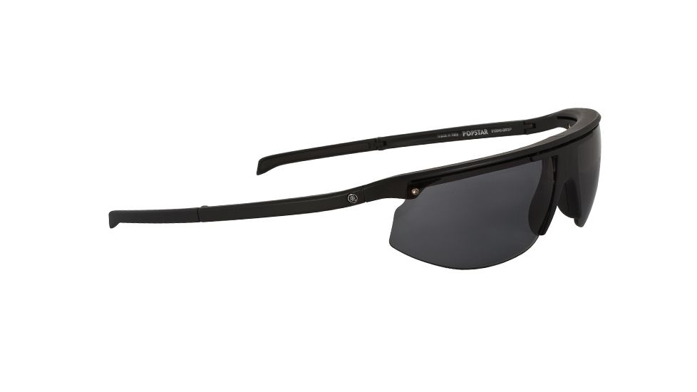 Popticals PopStar Sunglasses, Black Matte Frame, Gray Lens, Polarized, 010040-BMGP