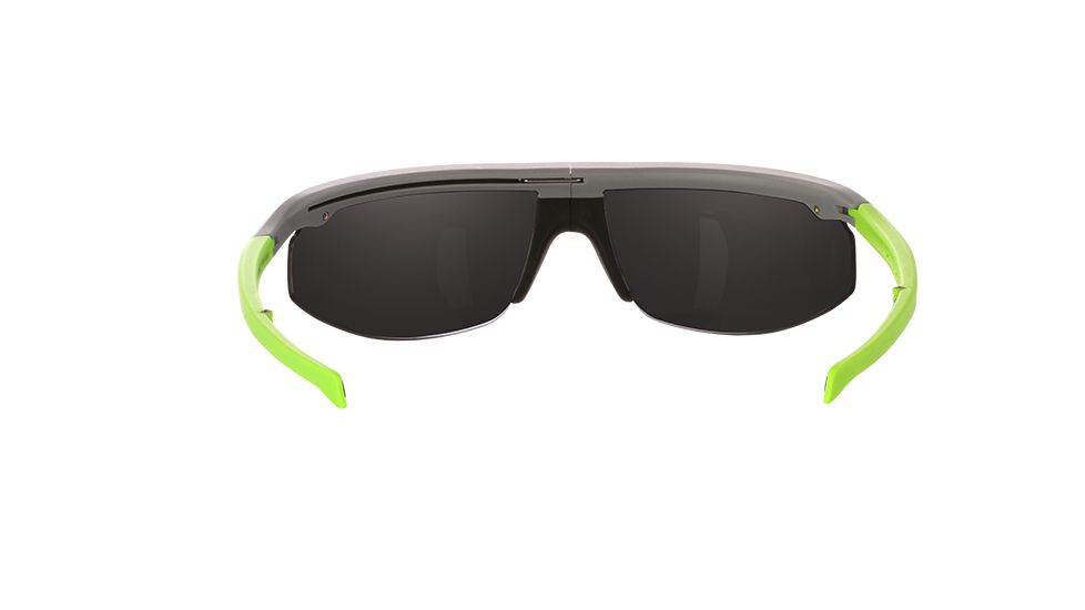 Popticals PopStar Sunglasses, Grey/Green Matte Frame, Gray Lens, Polarized, 010040-EMGP