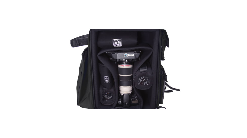 Porta Brace DSLR Backpack Camera Case - Open