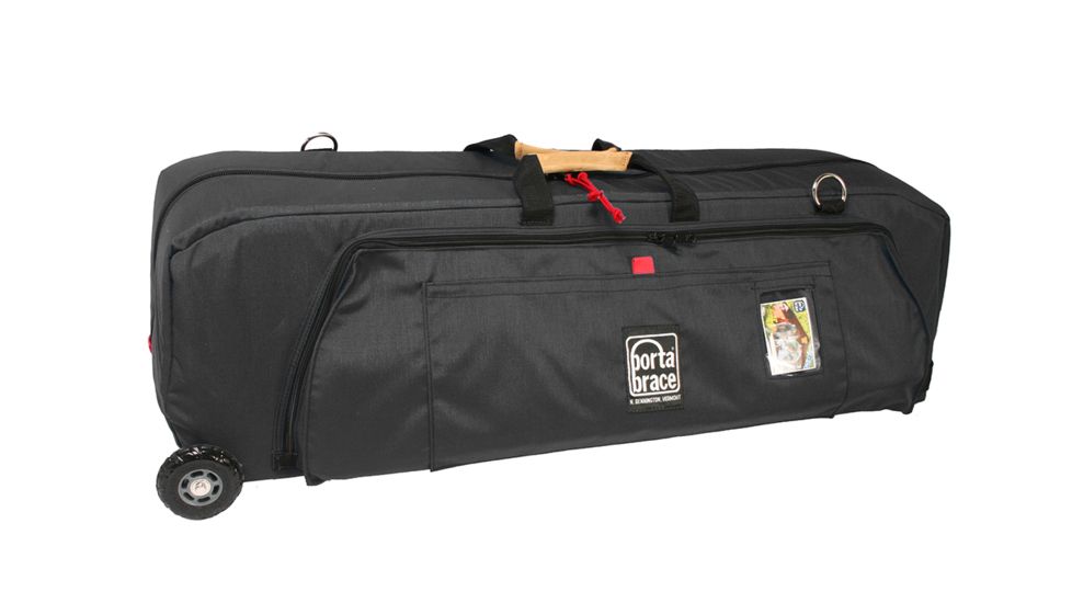 Porta Brace Medium Run Bag with Off-Road Wheels,Black WRB-3ORB
