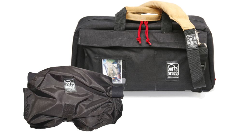 Porta Brace CS-DV3RQS-M2 Medium CompactHD Camera Case - Blue - with Quick Slick rain slicker