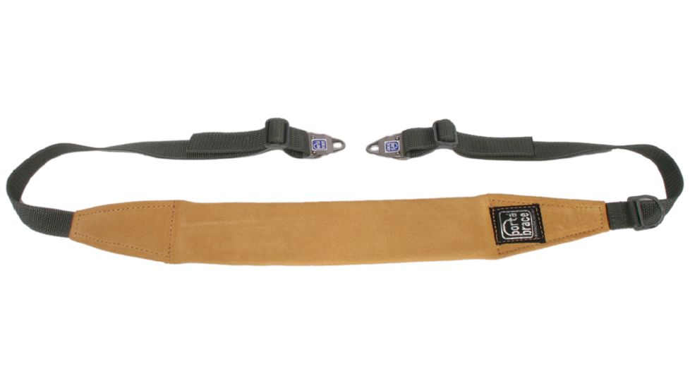 PortaBrace HB-12CAM-C 55 inch Shoulder Strap with Stainless Steel Post Hardware - Suede