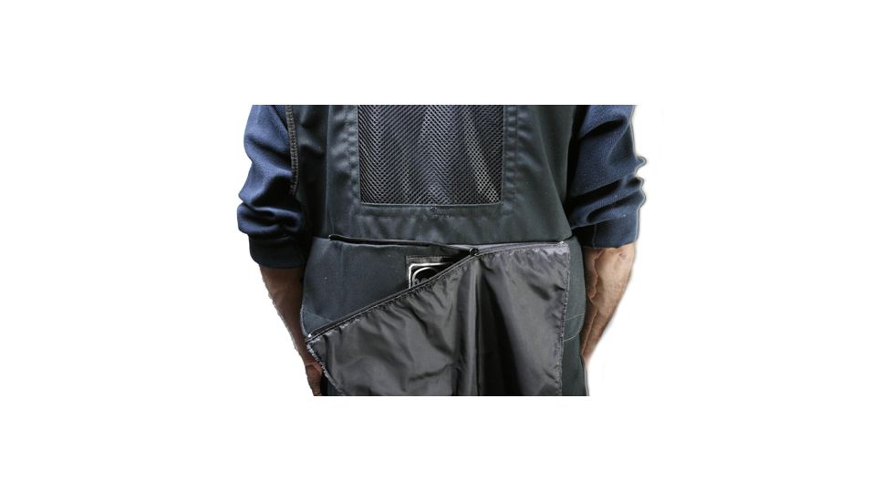 Porta Brace Video Vest, Large with Hood - Black