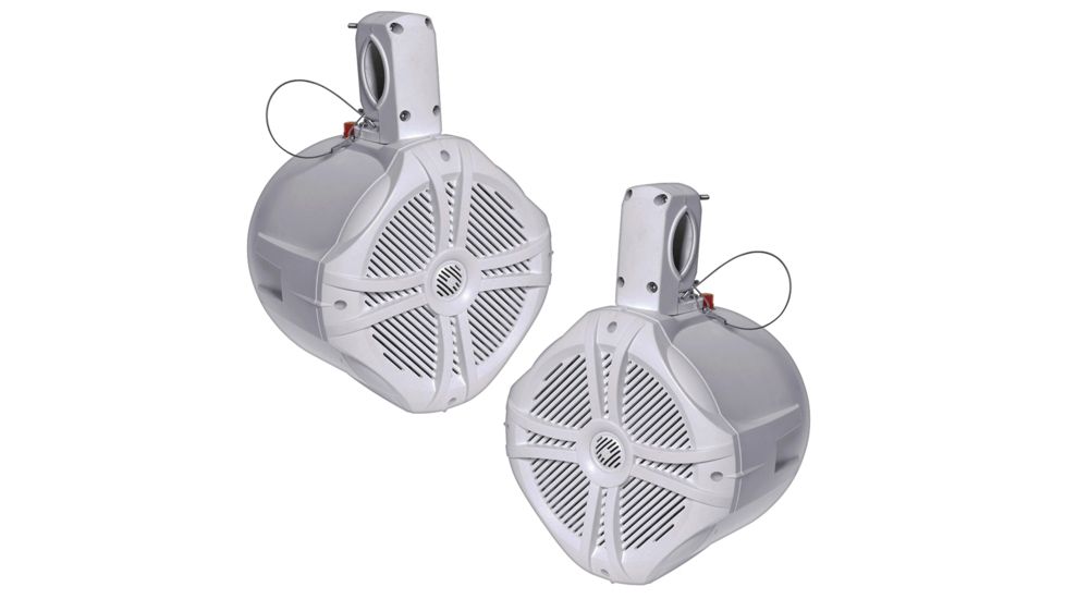 Power Acoustik Marine 6.5in Wake Tower Speaker - Pair, White MWT65W