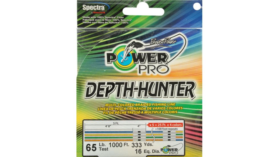 Power Pro 65Lbx1000Ft Depth Hunter Metered 065096