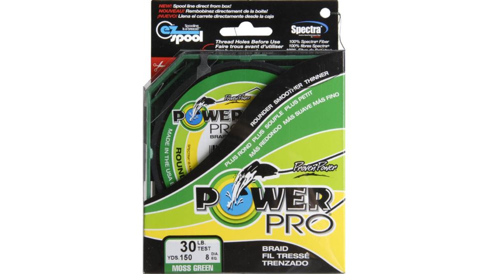 Power Pro Braided Line Moss Green 150 yds. - 30 lb. Test, Green 196006
