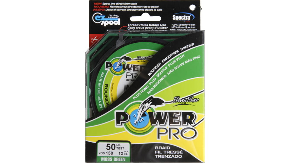 Power Pro Braided Line Moss Green 150 yds. - 50 lb. Test, Green 196048