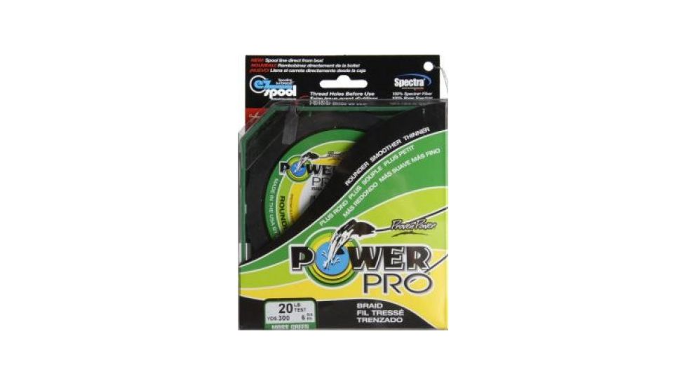 Power Pro Braided Line Moss Green 300 yds. - 20 lb. Test, Green 255240