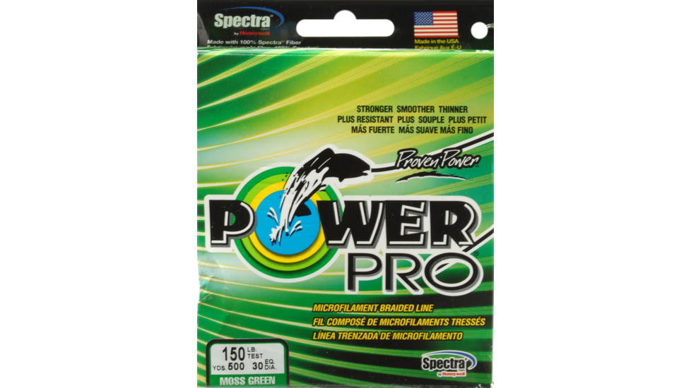 Power Pro Braided Line Moss Green 500 yds. - 150 lb. Test, Green 047970