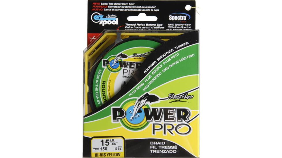 Power Pro Braided Line Yellow 150 yds. - 15 lb. Test, Yellow 714113