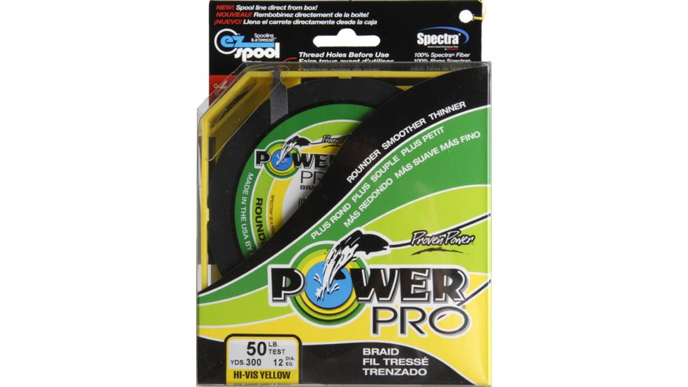 Power Pro Braided Line Yellow 300 yds. - 50 lb. Test, Yellow 725911