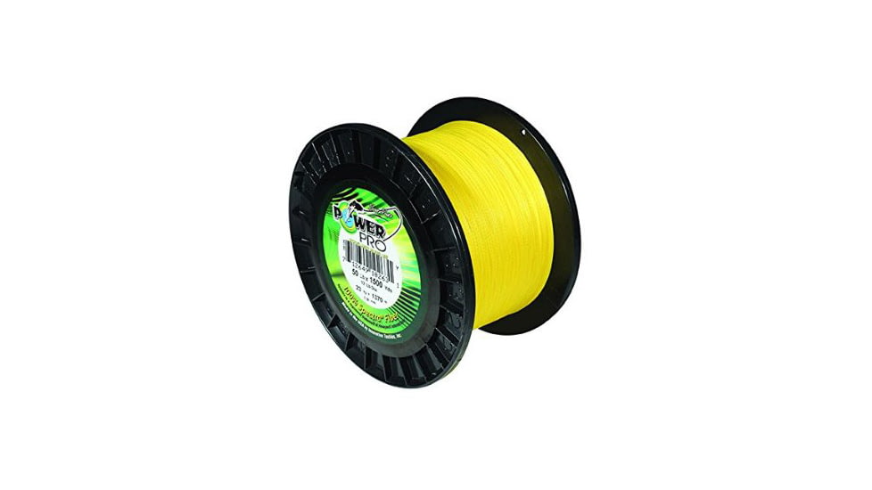 Power Pro MaxCuatro Spectra HT Braided Fishing Line 100lb 1500yd Hi-Vis Yellow, 33401001500Y