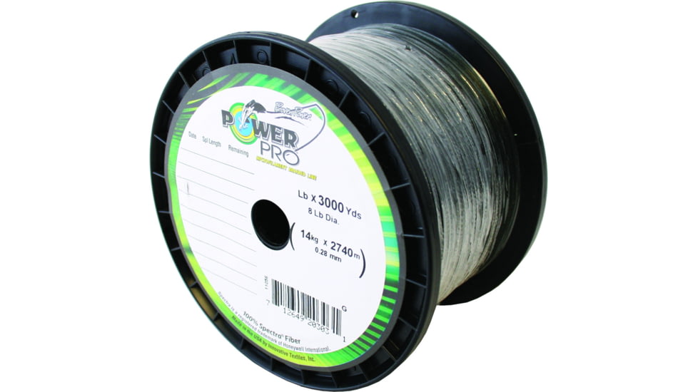 Power Pro Spectra Braided Fishing Line 15lb 3000yd Green, 21100153000E