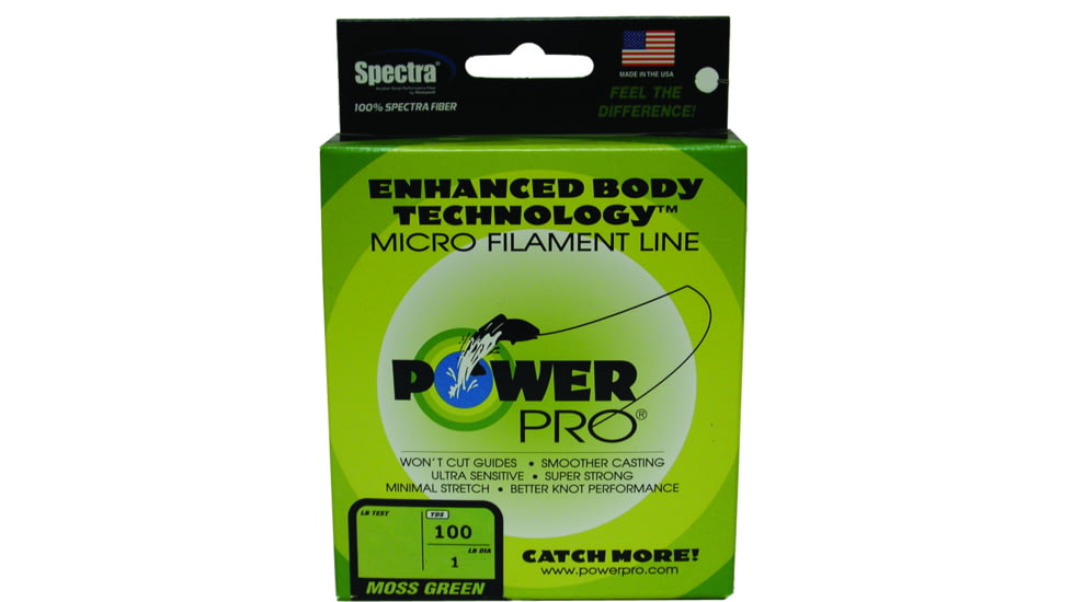 Power Pro Spectra Braided Fishing Line 20lb 100yd Green, 21100200100E