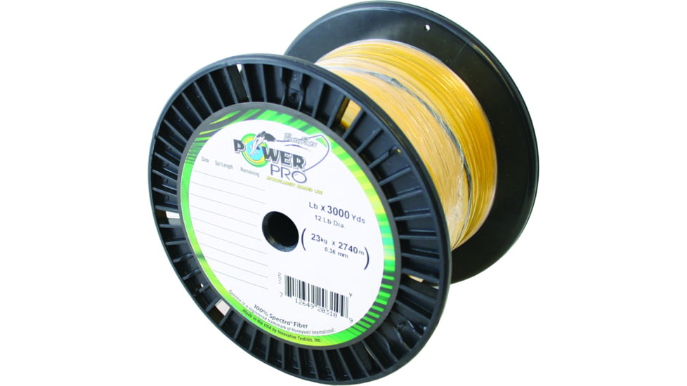 Power Pro Spectra Braided Fishing Line 30lb 3000yd Hi-Vis Yellow, 21100303000Y