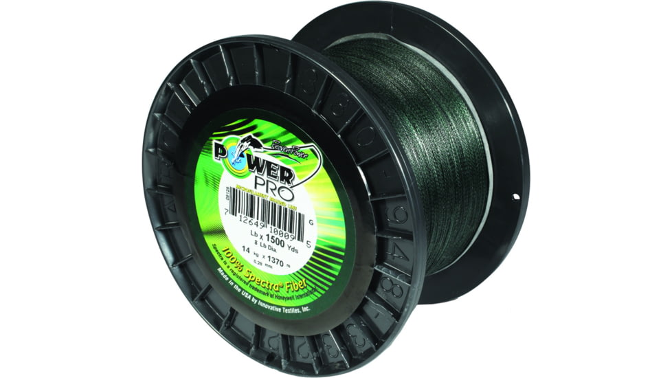 Power Pro Spectra Braided Fishing Line 40lb 1500yd Green, 21100401500E