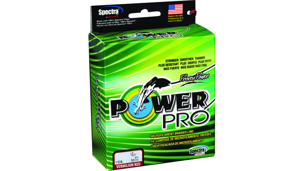 Power Pro Spectra Braided Fishing Line 5lb 150yd Vermillion Red, 21100050150V