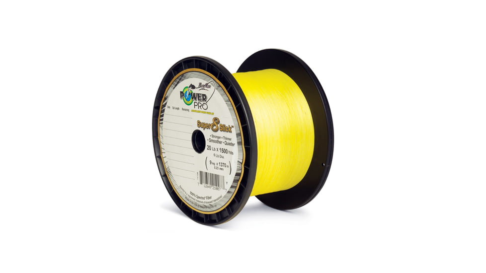 Power Pro Super 8 Slick 150 yds. Yellow - 65 lb. Test, Yellow 067179
