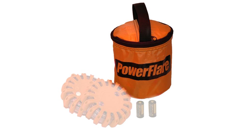 Powerflare Carry Bag for PF-200 Safety Lights - Holds up to 2 Units, Orange BAG2-O