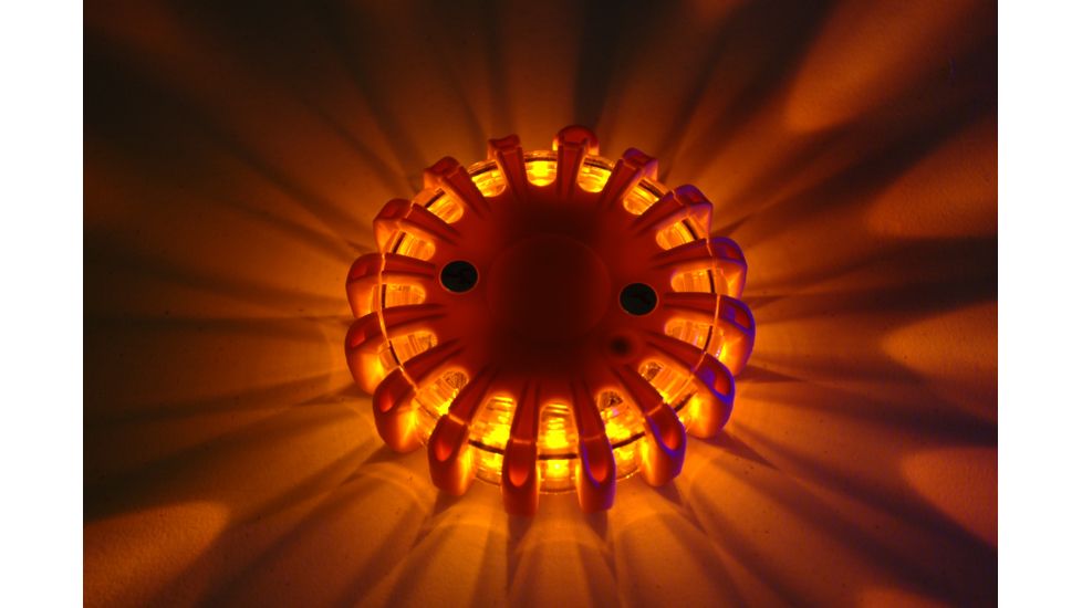 Powerflare Rechargeable PF200 Safety Light w/ CR123 Battery, Infrared LED, Orange Shell PF210R-I-O