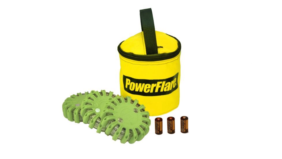 Powerflare PF-200 Softpack,  3 Safety Lights,Infrared LED,Yellow Bag,3 Batteries, Olive Drab Shell SP3Y-I-OD