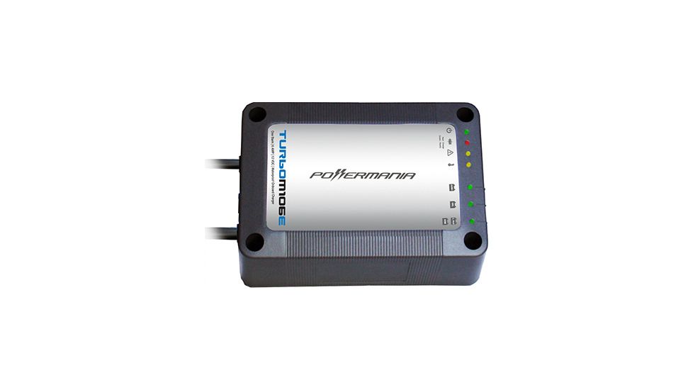Powermania Battery Charger, Turbo, 12V 6A, 1 Bank, New Condition PWR-57101