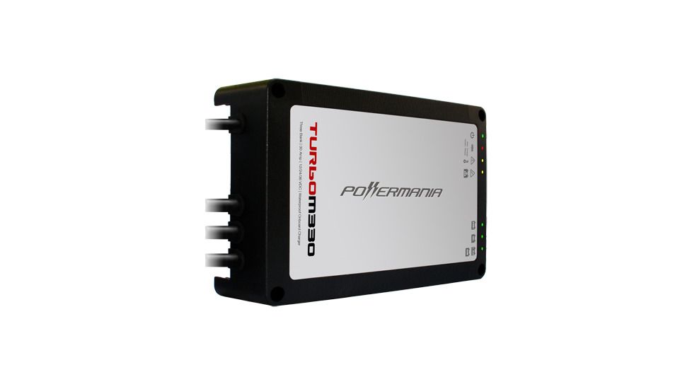 Powermania Battery Charger, Turbo V2, 12/24/36V 30A, 3 Bk, New Condition PWR-58206