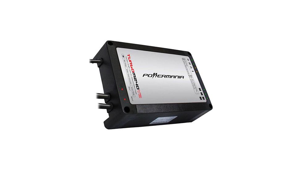 Powermania Battery Charger, Turbo V2, 12/24V 40A, 2 Bank, New Condition PWR-58208