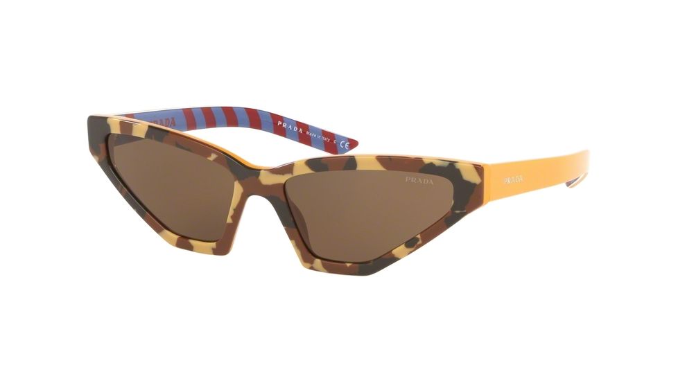 Prada MILLENNIALS PR12VS Sunglasses 4449L1-57 - , Brown Lenses