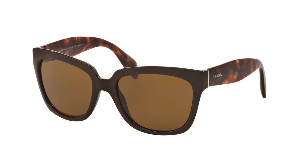 Prada PR07PSA Sunglasses DHO8C1-56 - Brown Frame, Brown Lenses