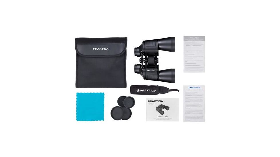 Praktica Falcon 12x50 Binoculars, Black PRA081