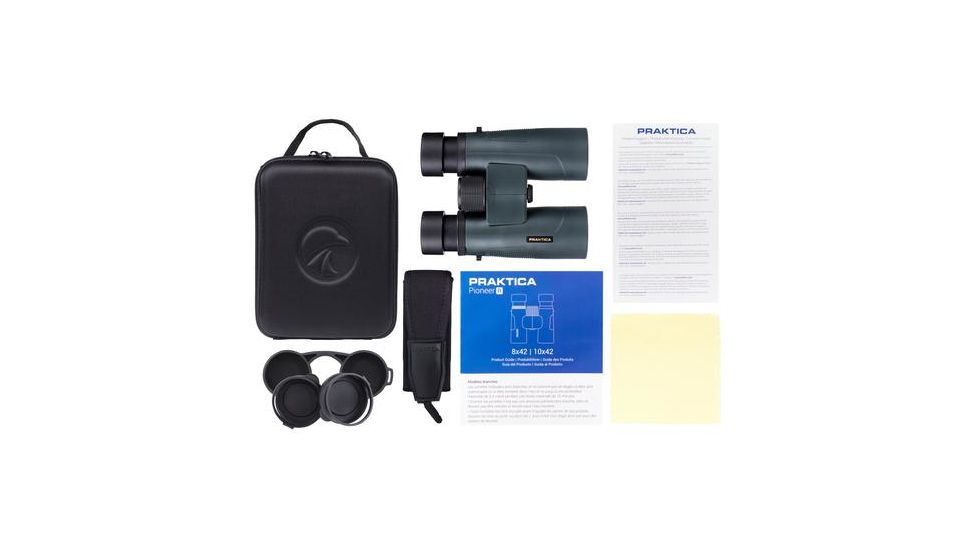 Praktica Pioneer R Binoculars, 8x42mm, Roof Prism, Blue, PRR0842BL