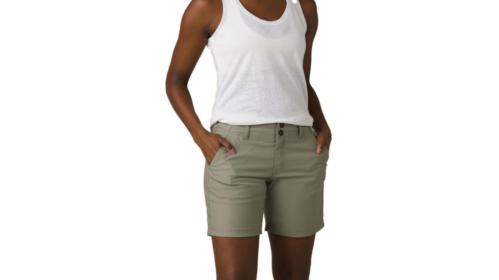 prAna Alana Short Shorts, 7 Inseam, Sage, 8, 1962501-300-07-8