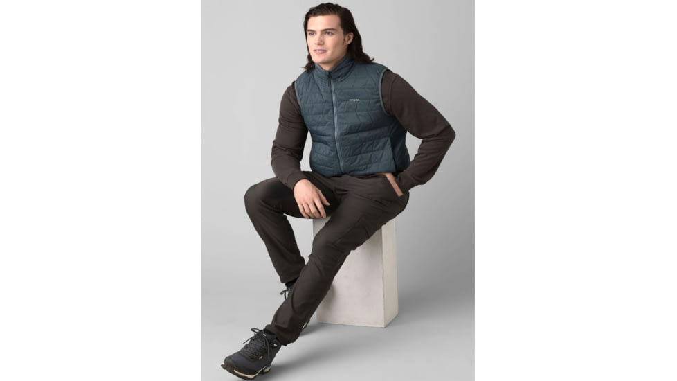 prAna Alpine Air Vest - Men's, Large, Grey Blue, 1968591-400-L
