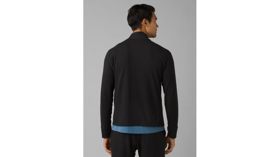 prAna Altitude Tracker 1/4 Zip - Mens, Black, S, 1963891-001-ST-S