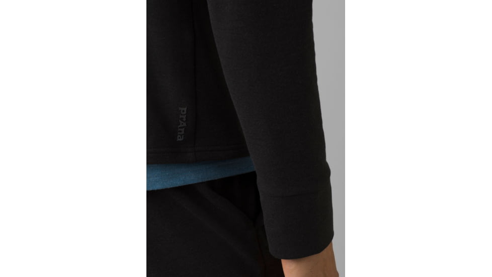 prAna Altitude Tracker 1/4 Zip - Mens, Black, S, 1963891-001-ST-S