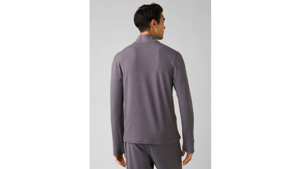 prAna Altitude Tracker 1/4 Zip - Mens, Heather Grey, Small, 1963891-020-ST-S