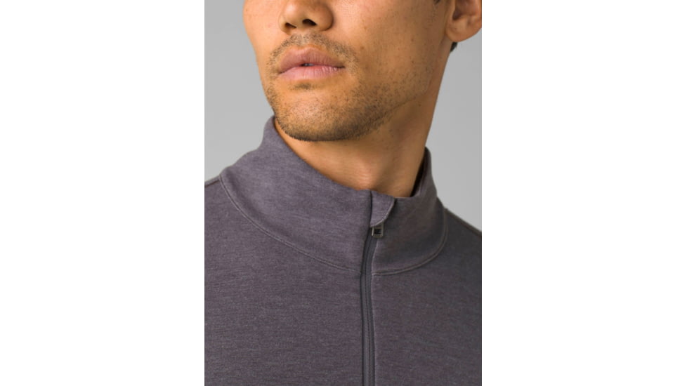 prAna Altitude Tracker 1/4 Zip - Mens, Heather Grey, Small, 1963891-020-ST-S