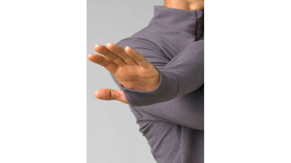 prAna Altitude Tracker 1/4 Zip - Mens, Heather Grey, Small, 1963891-020-ST-S