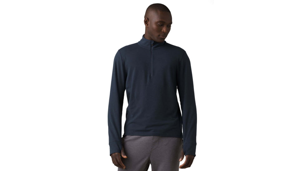 prAna Altitude Tracker 1/4 Zip - Mens, Nautical, L, 1963891-400-ST-L