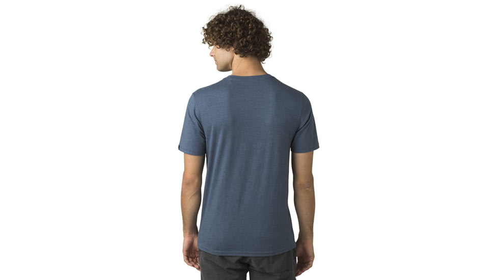 prAna Bear Squeeze Journeyman T-Shirt - Men's, Medium, Denim Heather, 1966311-401-SL-M