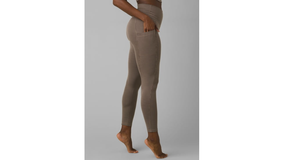 prAna Becksa 7/8 Legging Pants, Mink Heather, Large, W41180589-MNHT-L