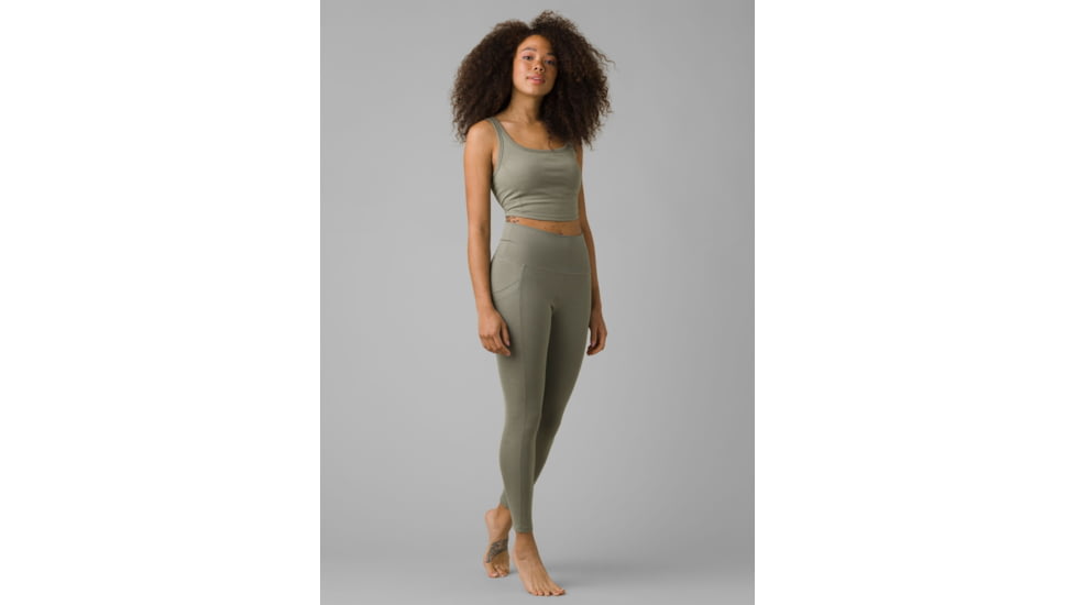 prAna Becksa 7/8 Legging Pants, Sage Heather, Large, W41180589-SAHR-L