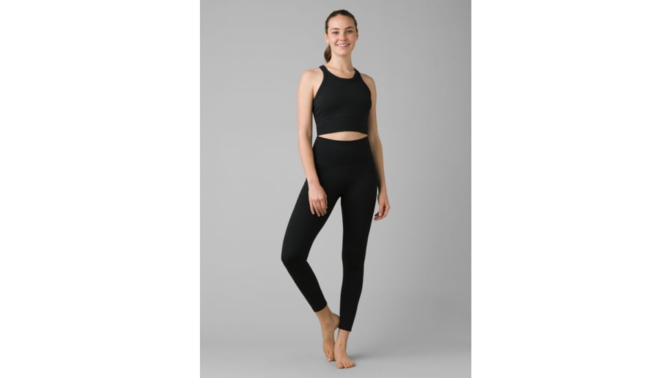 prAna Becksa 7/8 Legging - Women's, Medium, Solid Black, W41180589-002-M