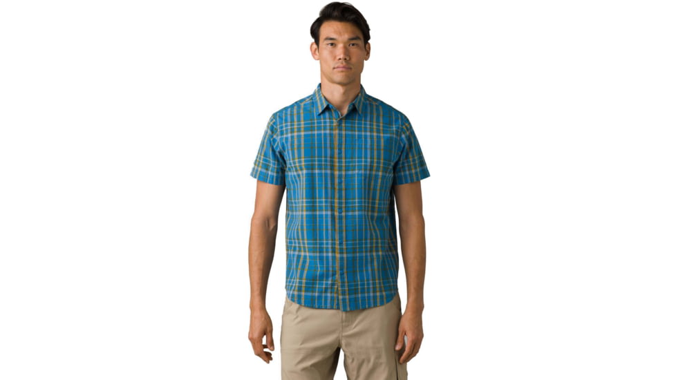 prAna Benton Shirt - Mens, Blue Waters, M, 1970201-400-ST-M