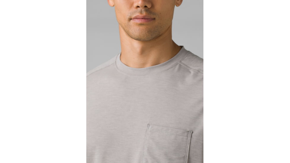 prAna Calder Short Sleeve Pocket Top - Mens, Ashy, XL, 1969381-020-XL