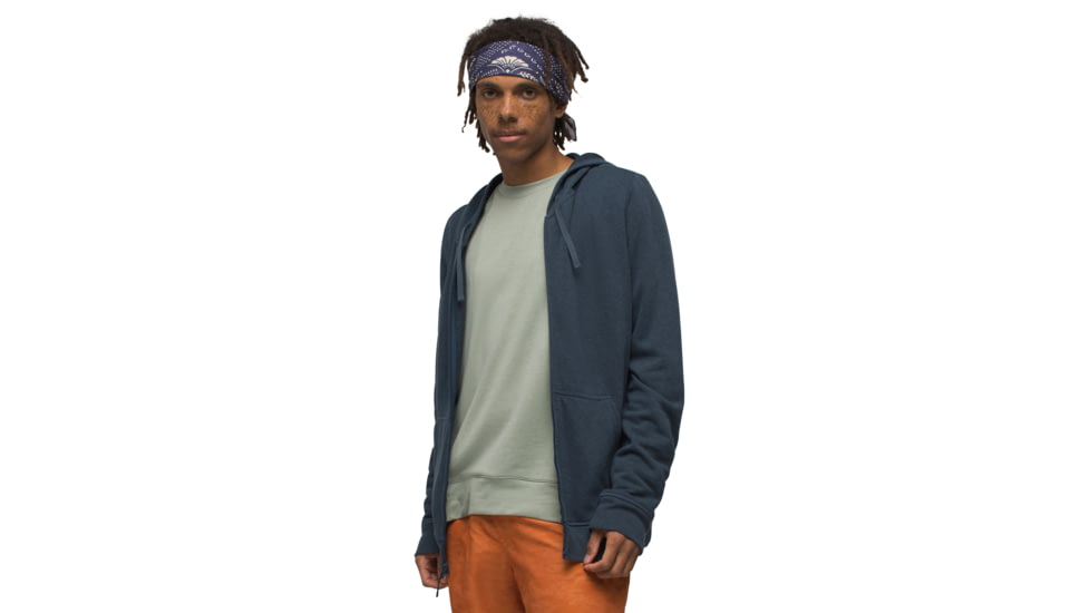 prAna Cardiff Fleece Full Zip - Mens, Dark Sky Heather, Medium, 1968001-400-M