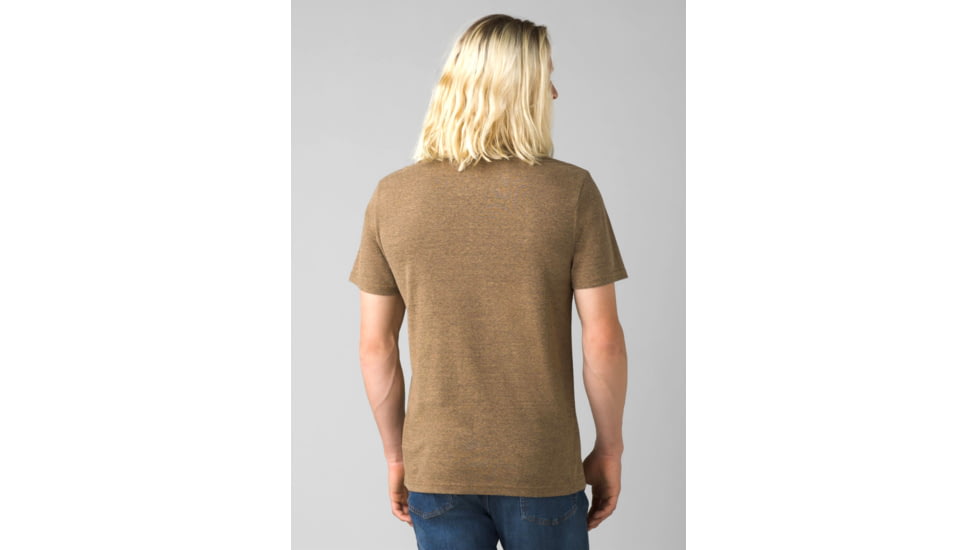 prAna Cardiff Short Sleeve Pocket T-Shirt - Men's, Large, Bed Rock Heather, 1969891-250-SL-L