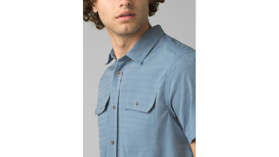 prAna Cayman Shirt - Mens, Blue Note, L, 1969721-400-ST-L