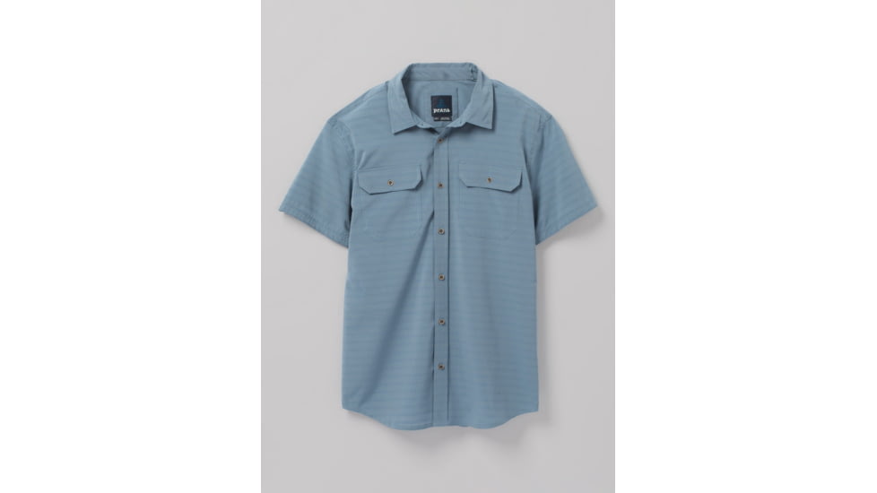 prAna Cayman Shirt - Mens, Blue Note, L, 1969721-400-ST-L